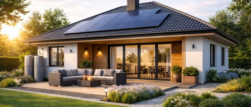 Detal wykończenia domu — zdjęcie poglądowe