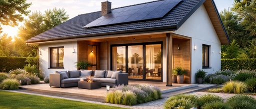 Nowoczesny dom energooszczędny — zdjęcie poglądowe